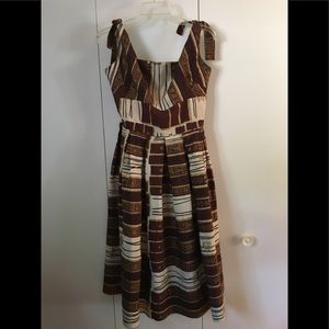 Vintage 50s silk sun dress